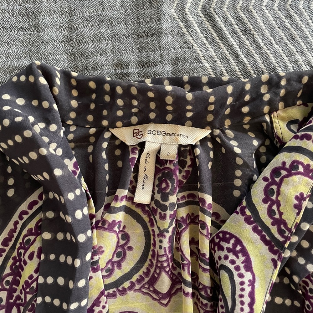 Bcbgeneration Sheet Button Down Blouse - image 2